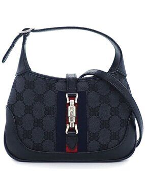 Gucci Shoulder Bag the Hacker Project Jackie GG Canvas Leather